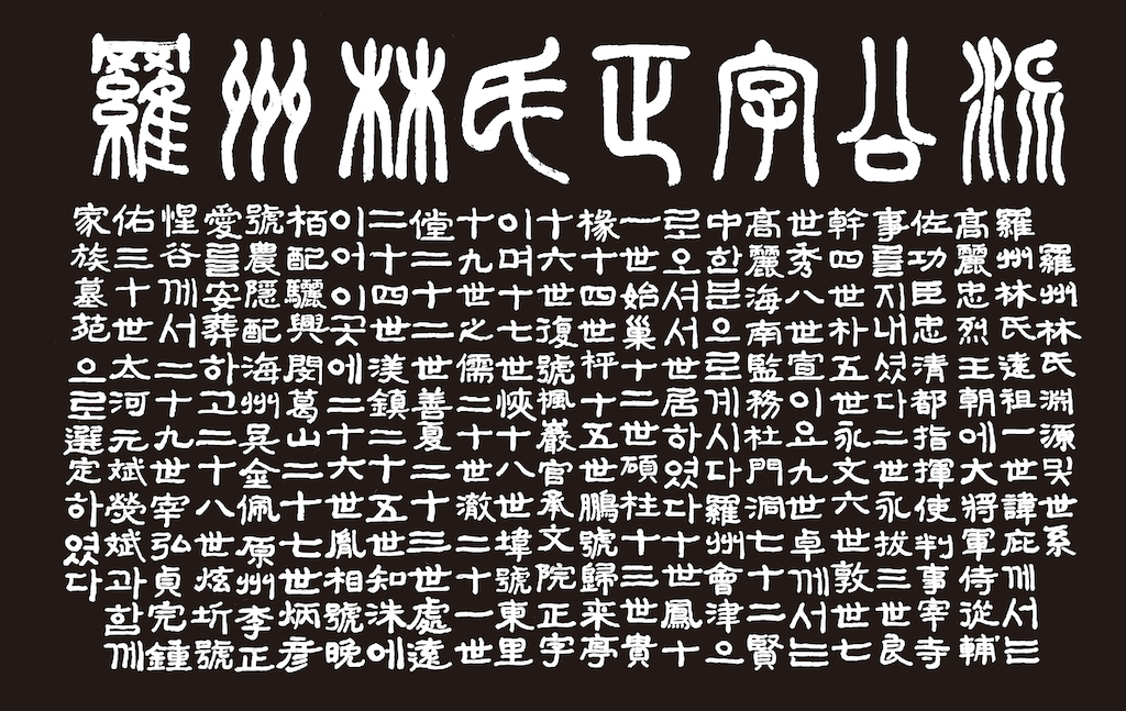 羅州林氏 正字公波 淵源 및 世系
